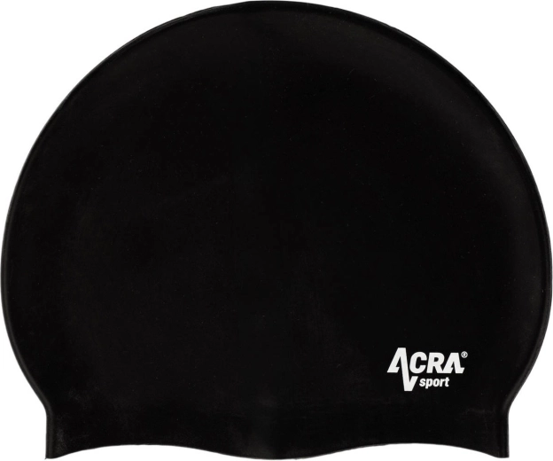 ACRA sport fekete szilikon úszósapka - 1 db