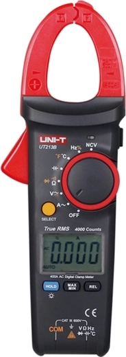 Uni-T UT213B True RMS digitális lakatfogós multiméter 400 A-ig, hőmérsékletméréssel