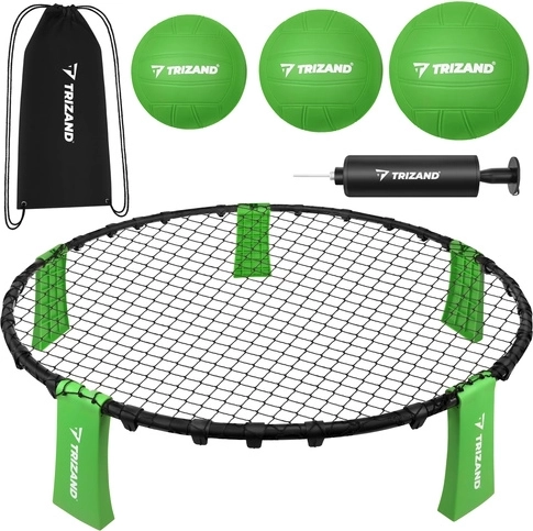 Trizand roundnet – mini röplabda szett 90 cm, 3 labdával és pumpával