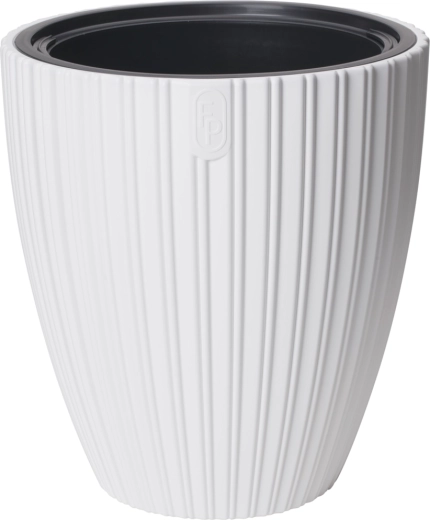 MIKA virágtartó 40 cm fehér betéttel