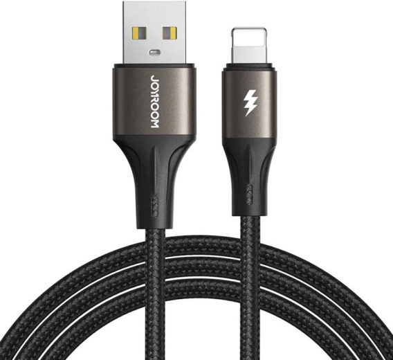 Joyroom USB-A – Lightning kábel 3 A, 1,2 m, fekete
