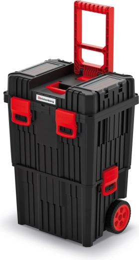 Moduláris szerszámos bőrönd kerekekkel Heavy Kistenberg, 71 l