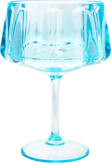 Toro műanyag margarita pohár 440 ml, átlátszó kék