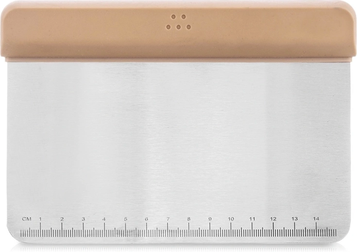 Rozsdamentes acél tésztakaparó és -vágó 17 cm