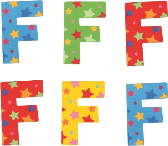 Bigjigs Toys fa F betű csillagokkal
