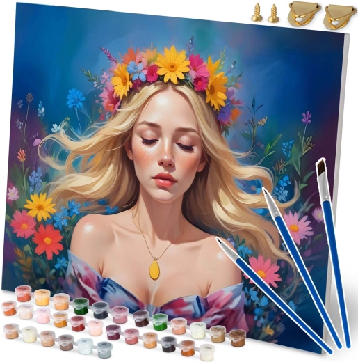 Számozott kifestő 40×50 cm – női portré