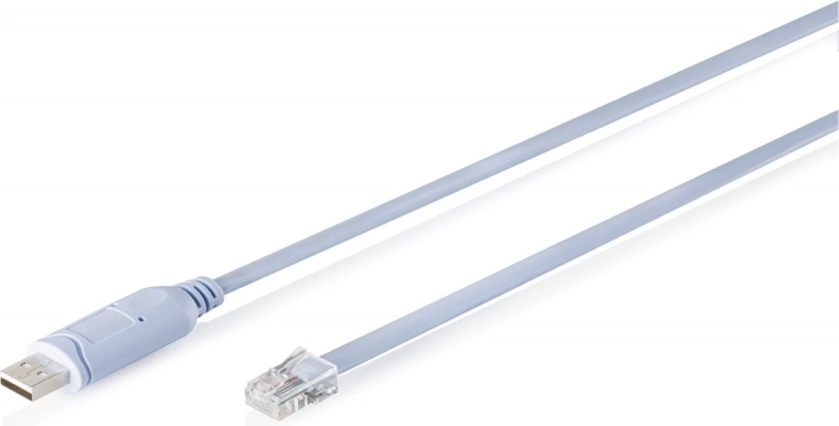 Konzolos kábeladapter USB‑A – RJ45 FTDI (FT232RNL) chipkészlettel, világoskék, 1,8 m