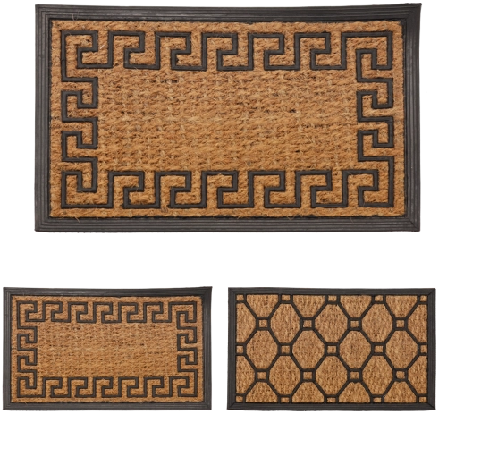 PANAMA bejárati kókusz lábtörlő 40 × 60 cm csúszásgátló gumival