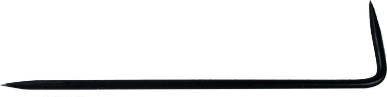 Hajlított karcolótű 200 mm Kmitex