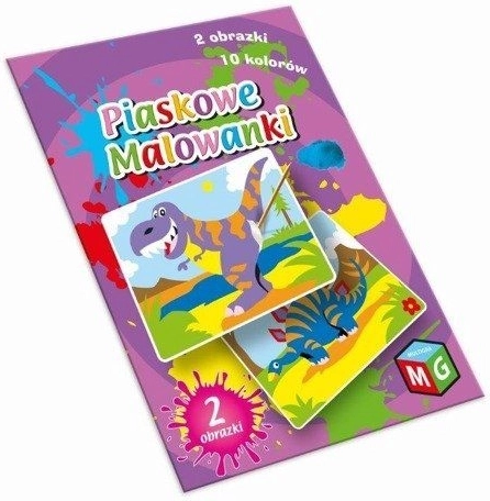 Dínók homokkal festve