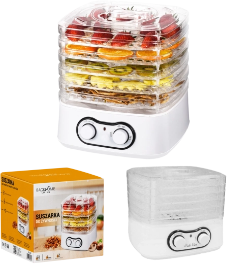 5 szintes, 250 W-os élelmiszer-szárító