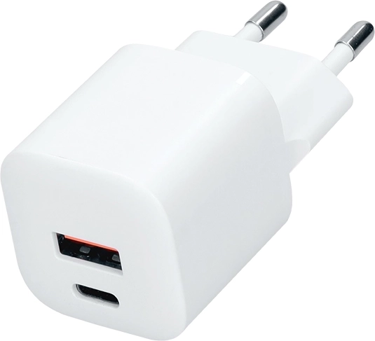 Solight GaN gyorstöltő USB-C + USB-A 20 W PD