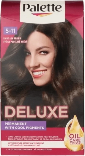 Palette Deluxe 5-11 világos hamvas barna hajfesték 50 ml