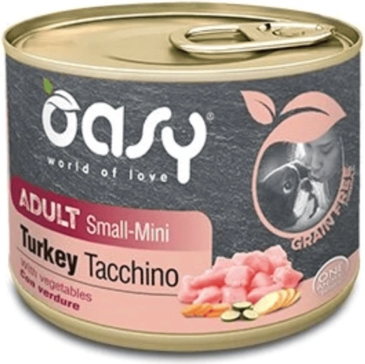 Oasy Grain Free eledel felnőtt kistestű és mini kutyáknak pulykával 200 g