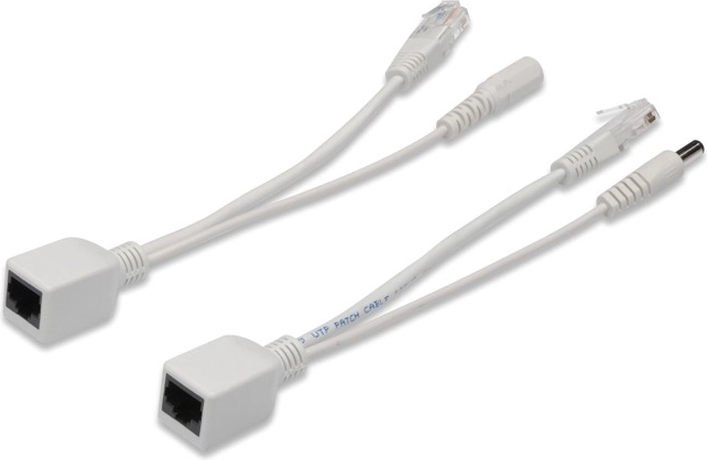 Digitus passzív PoE kábelkészlet Fast Ethernet 10/100 Mb/s, DC 5,5 mm/2,1 mm