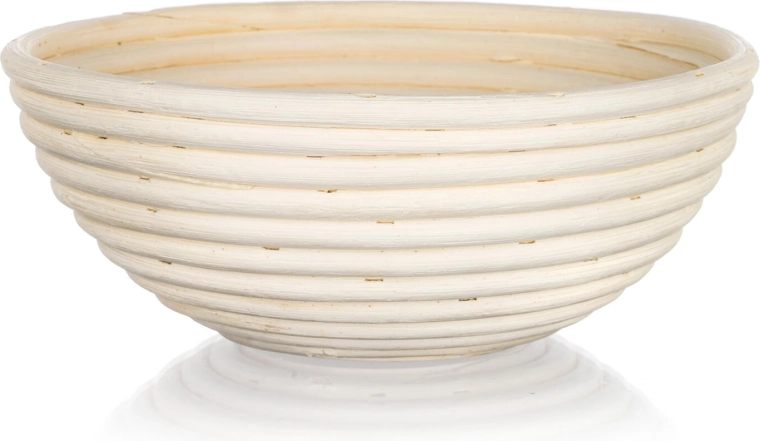 Virágmintás kenyértészta-kelesztő kosár 21 cm