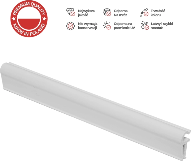 STANDARD szerelő klipszek kerítésszalagokhoz, fehér, 10 db-os készlet