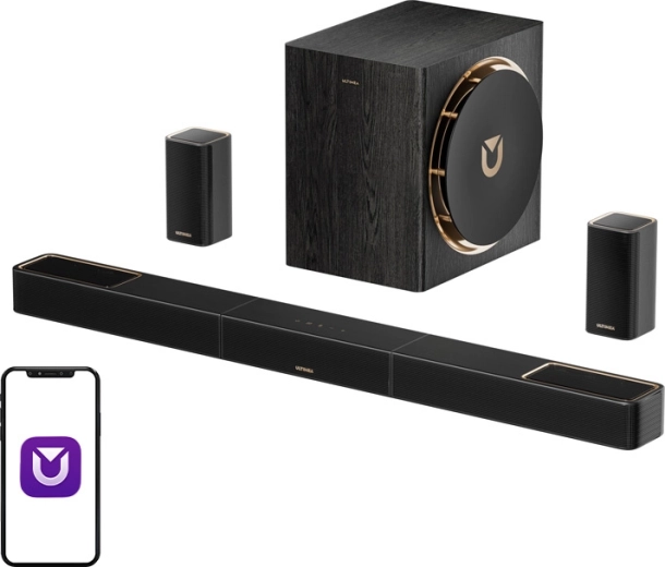 ULTIMEA Skywave X50 soundbar Dolby Atmos-szal (5.1.4) és 8" mélynyomóval