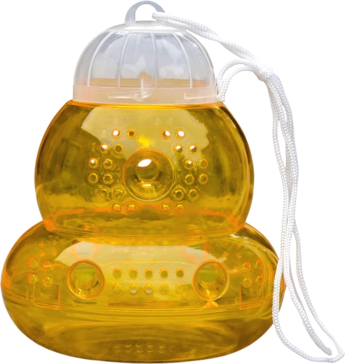 Függesztett darázs- és repülőrovar-csapda tartós műanyagból 16 × 13 cm