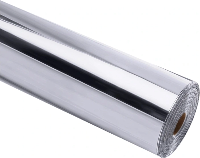 HTVRONT Chrome Metallic ezüst öntapadó fólia 30,5 × 90 cm