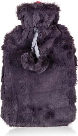 Plush melegvizes palack 2 l fekete huzattal