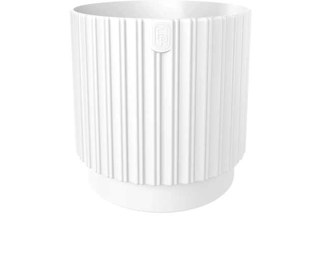 MIKA Cyli Petit ECO újrahasznosított virágtartó edény 22 cm fehér