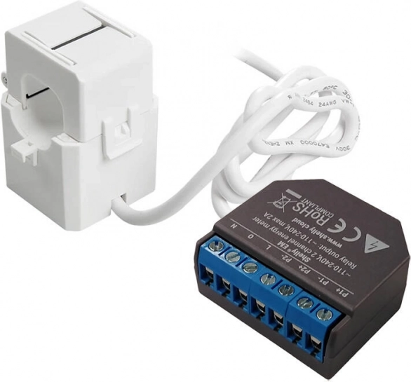 Shelly EM 50A transzformátorral az Energia Mérésére