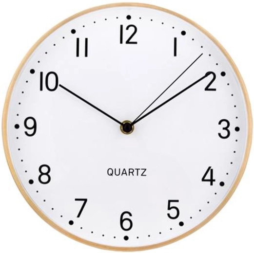 Fali óra aranyszínű kerettel, 24,8 cm
