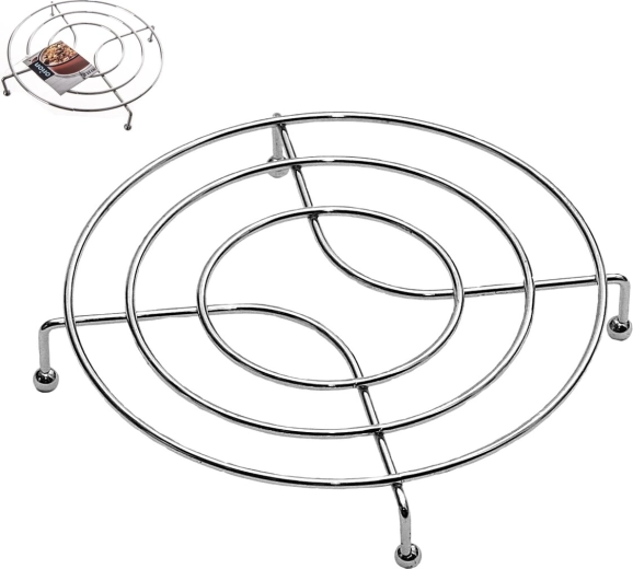 Krómozott fém edényalátét 22 cm