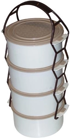 Menzaszállító 4×1,5 l műanyagból