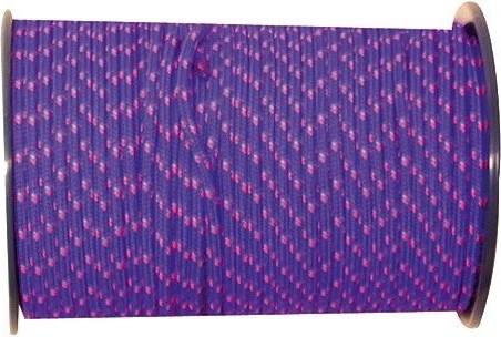 Poliészter fonott, magos zsinór 5 mm, színes, 100 m