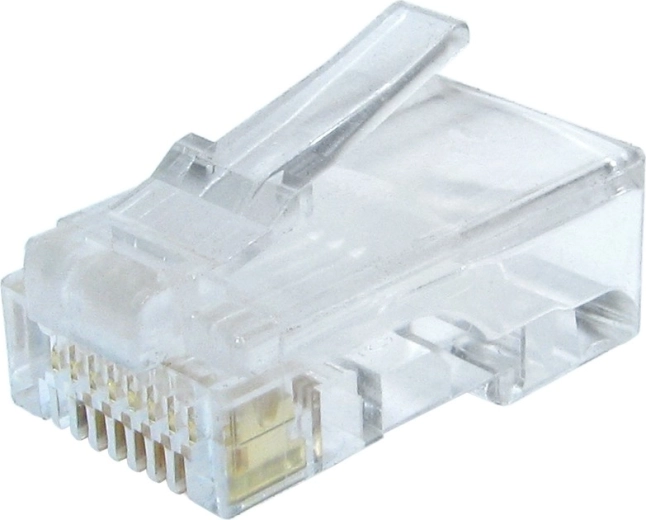 8P8C RJ45 Cat 6 hálózati csatlakozó tömör vezetékes kábelekhez