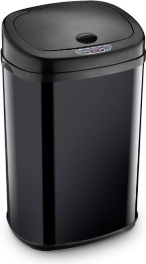 Lamart fekete, érintésmentes, 30 l-es szemetes