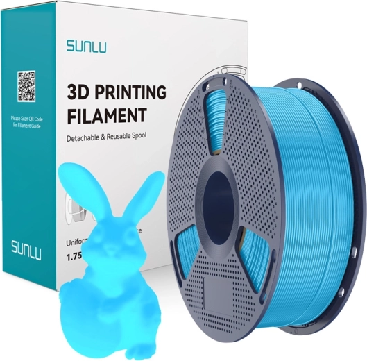 Sunlu PLA filament sötétben világító kék 1 kg