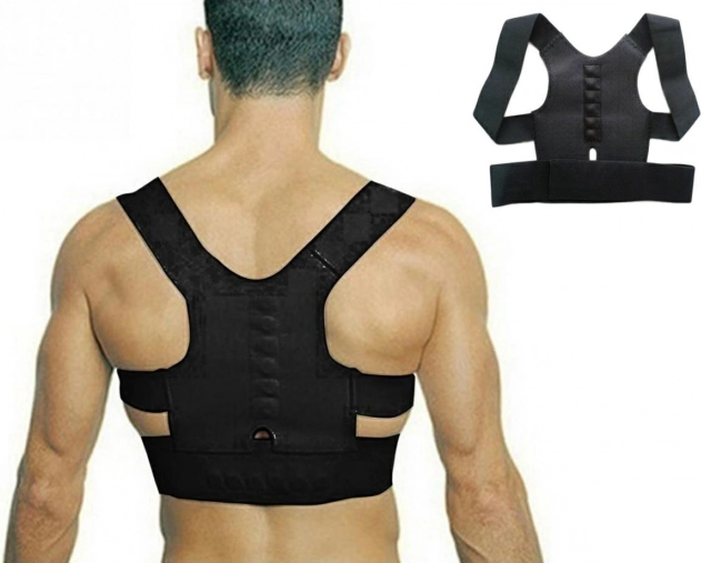 Mágneses testtartás-korrektor fekete