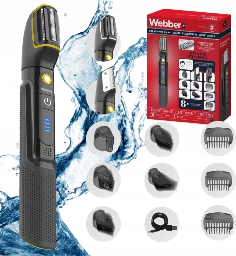 Webber 8 az 1-ben vezeték nélküli arci és test szőrvágó BG-600
