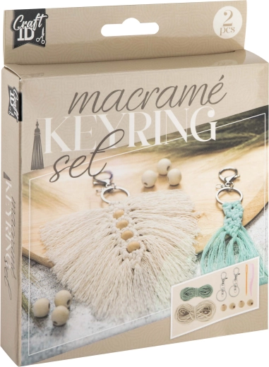 Kreatív makramé készlet – 2 kulcstartó