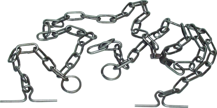 Tehénkötő horganyzott, 5 mm-es lánccal, 135 cm