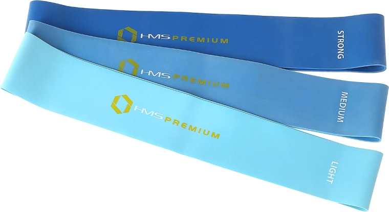 HMS Premium erősítő gumiszalag készlet – 3 ellenállási szint