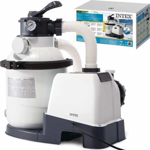 Intex homokszűrős medencevízszűrő 5700 l/h Hydro Aeration technológiával és időzítővel
