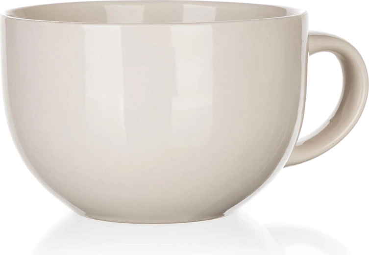 Kerámia jumbo bögre 800 ml Natural – elefántcsont