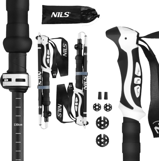 NILS TK8603 összecsukható túrabotok 7075-ös alumíniumból