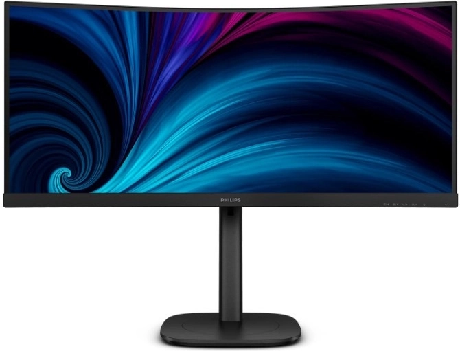 Philips 34" ívelt ultrawide monitor VA-val, HDMI-vel, DisplayPorttal és RJ‑45-tel