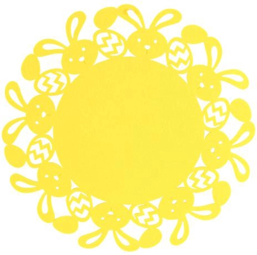 Filc kerek alátét 33 cm – húsvéti motívum