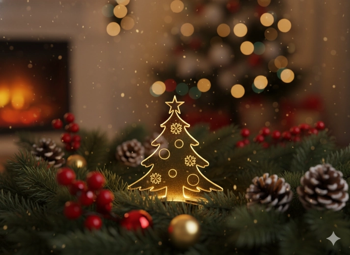 5 darabos LED dekorációkészlet különböző rögzítésekkel és távirányítóval, 10,5 cm