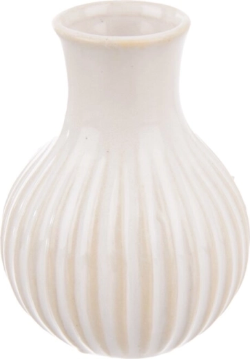 Fehér porcelán váza 6 × 6 × 8 cm
