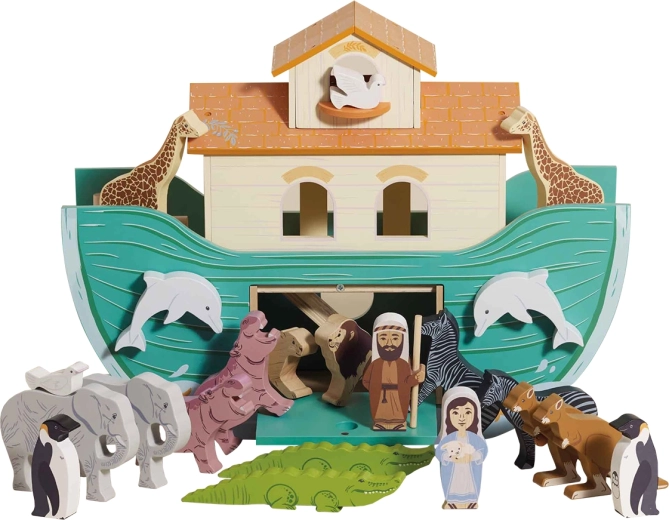 Le Toy Van nagy Noé bárkája – fa játékszett figurákkal