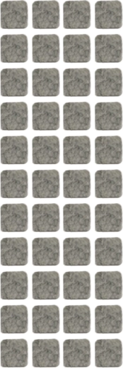 Öntapadós bútorvédő alátétek TORO, vegyes formák, 44 db