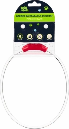 Világító LED USB-s nyakörv kutyáknak és macskáknak