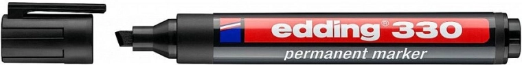 Edding 330 fekete, tartós jelölő